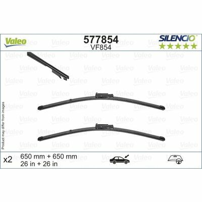 Valeo SILENCIO FLAT BLADE SET | Scheibenwischer | GRIP500 