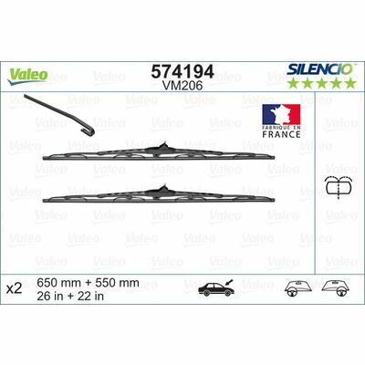 Valeo SILENCIO CONVENTIONAL SET