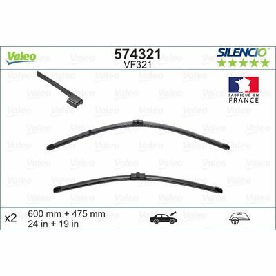 Valeo SILENCIO FLAT BLADE SET