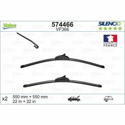 Valeo SILENCIO FLAT BLADE SET