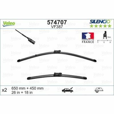 Valeo SILENCIO FLAT BLADE SET