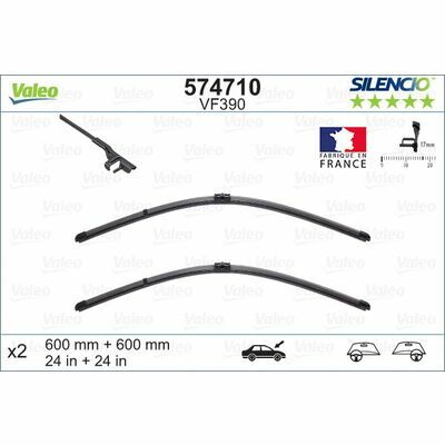 Valeo SILENCIO FLAT BLADE SET