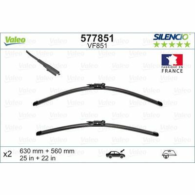 Valeo SILENCIO FLAT BLADE SET