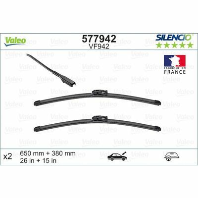 Valeo SILENCIO FLAT BLADE SET