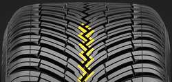 Zig-zag central groove