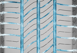 Verbesserte Haftung auf nasser Fahrbahn