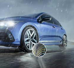 Ett högt väggrepp på vått väglag