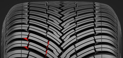 Optimised tread rigidity